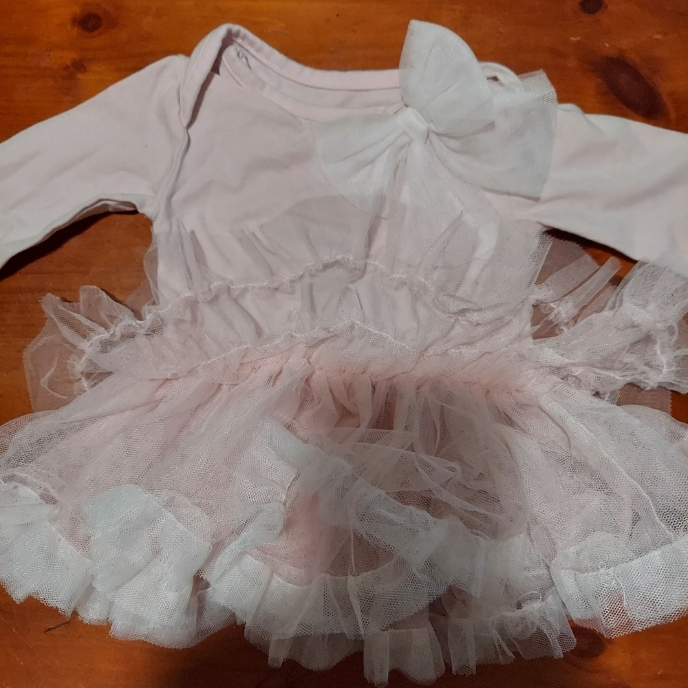 Pink tutu top 0 to 3 months
